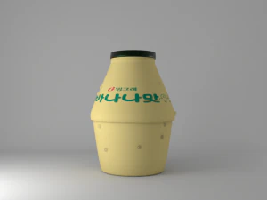 garrafa de leite de banana Modelo 3D