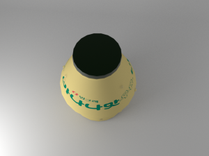 banana milk bottle 3D Model