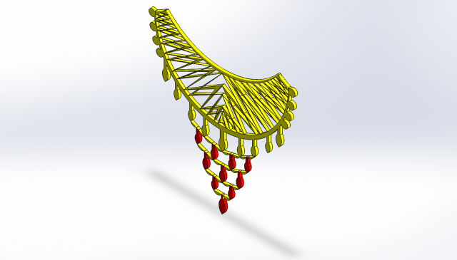 beautiful necklace Modelo de Impressão 3D .c4d .max .obj .3ds .fbx .stl .blend 