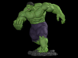 3d printable hulk Modèles 3D en vedette