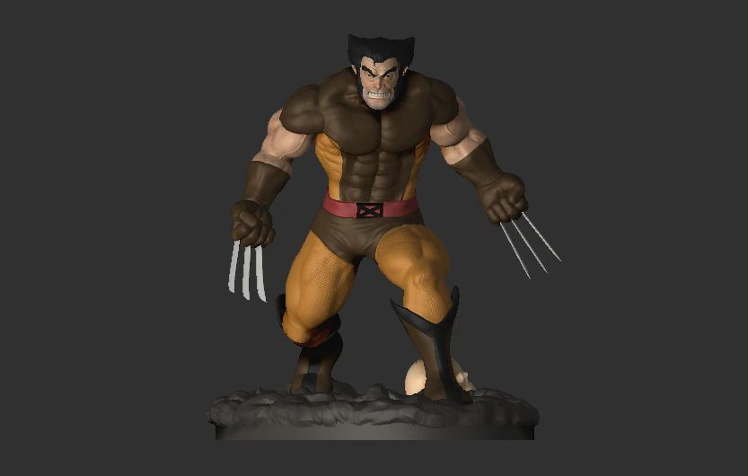wolverine for 3d printing 3d print model 3D Print Model .c4d .max .obj .3ds .fbx .stl .blend 
