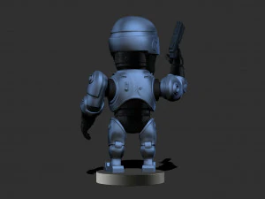 RoboCop Chibi 3D Print Model