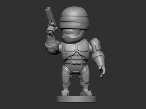 RoboCop Chibi 3D Print Model