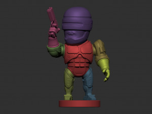 RoboCop Chibi Modelo de impresión 3D