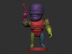 RoboCop Chibi 3D Print Model