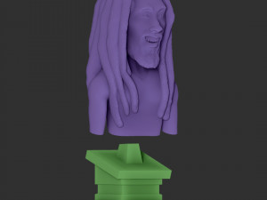 Bob Marley Caricature Modèles 3D en vedette