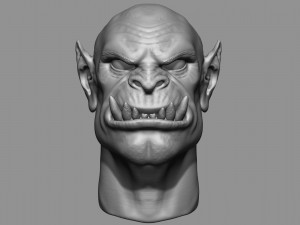 orc head Modelo de impresión 3D