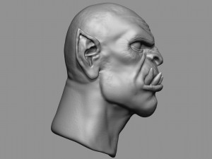 orc head 3Dプリントモデル