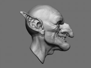 goblin head 3D Print Model