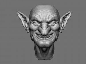 goblin head 3D 打印模型