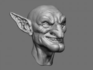 goblin head 3D Print Model