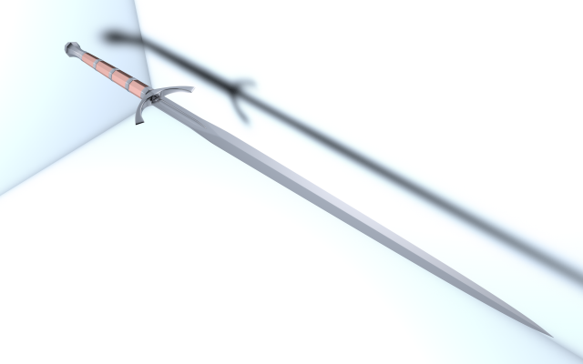 danish bastard sword Model 3D .c4d .max .obj .3ds .fbx .stl .blend 