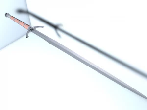 espada bastarda dinamarquesa Modelo 3D