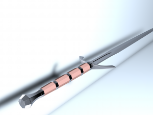 danish bastard sword Model 3D