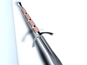 danish bastard sword Model 3D