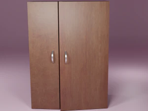 arm&aacute;rio com guarda-roupa pequeno Modelo 3D