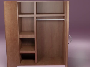 arm&aacute;rio com guarda-roupa pequeno Modelo 3D