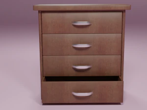 arm&aacute;rio com guarda-roupa pequeno Modelo 3D