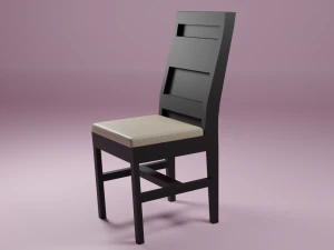 black dinning room 3D Model