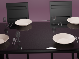 black dinning room 3D मॉडल