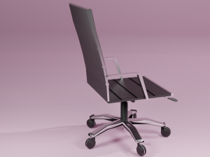 black desk chair Modello 3D