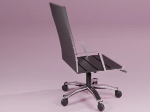 cadeira de mesa preta Modelo 3D