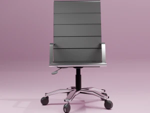 cadeira de mesa preta Modelo 3D