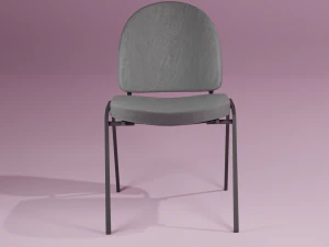 black fabric chair 3D Model