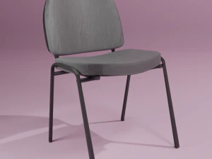 black fabric chair 3D Model