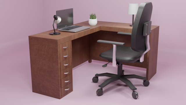 desk 3D Model .c4d .max .obj .3ds .fbx .stl .blend 