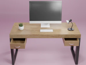 escritorio peque&ntilde;o Modelo 3D