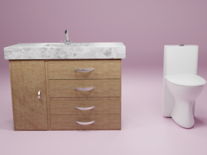 handwash and toilet Modèle 3D