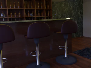 bar de la casa Modelo 3D