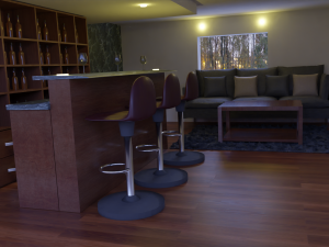 house bar Modello 3D