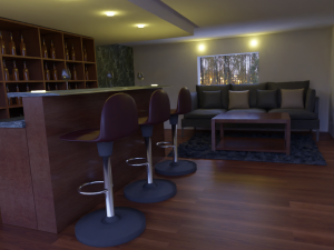 house bar Modello 3D