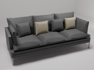 dark sofa 3D 模型