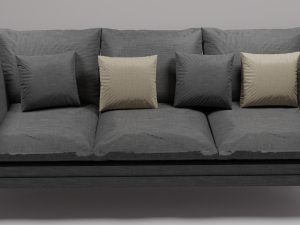 dark sofa 3D 模型