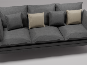 dark sofa 3D 模型