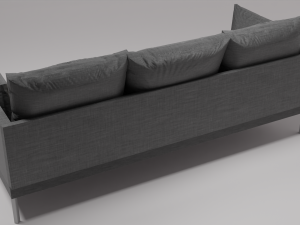 dark sofa 3D 模型