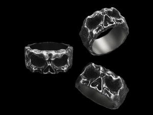 Skull ring Modèles 3D en vedette