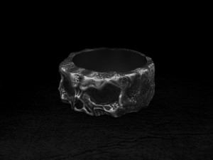 Skull ring 3Dプリントモデル