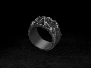 Skull ring 3Dプリントモデル