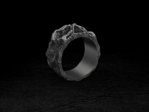 Skull ring 3Dプリントモデル