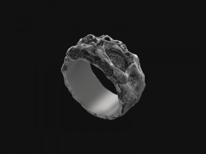 Skull ring 3Dプリントモデル