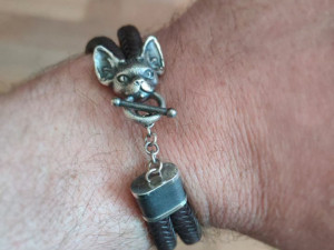Cat head bracelet Modelo de Impressão 3D