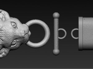 Cat head bracelet Modelo de Impressão 3D