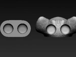 Cat head bracelet 3D Print Model