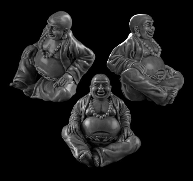 Buddha figurine Modèles 3D en vedette .c4d .max .obj .3ds .fbx .stl .blend 