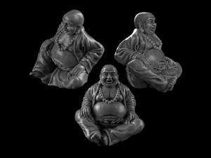 Buddha figurine Modèles 3D en vedette