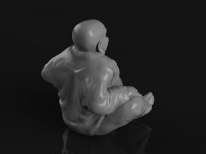 Buddha figurine Modèles 3D en vedette